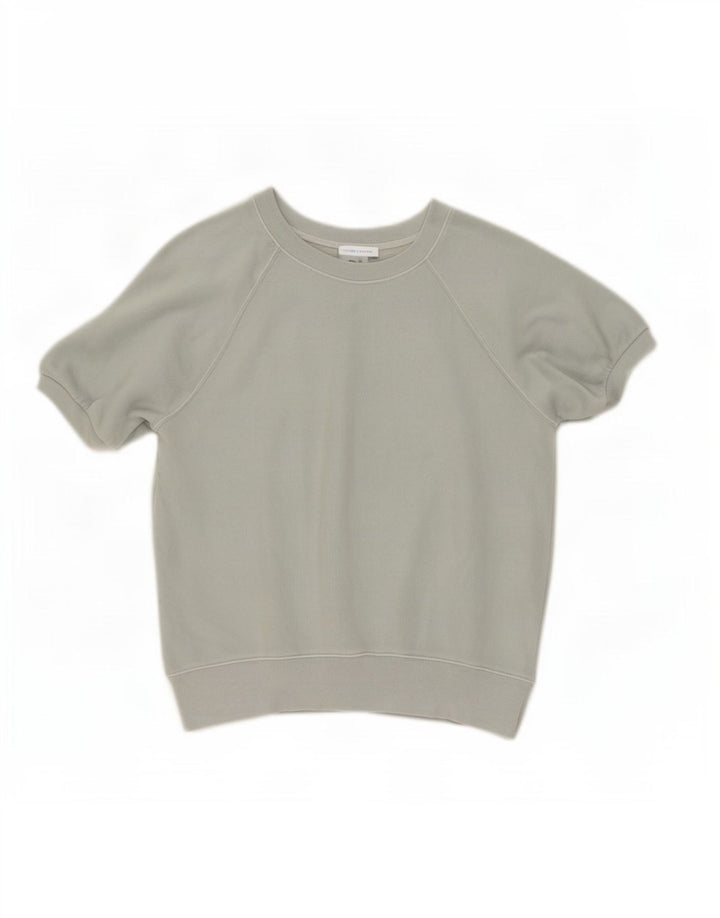 Gap Sudadera de Manga Corta para Mujer Jersey UK 44 Algodón Verde Medio