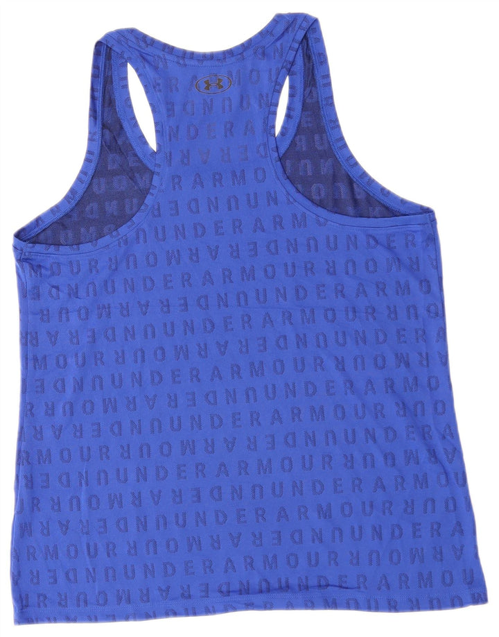 UNDER ARMOUR Top sin mangas gráfico para mujer UK 18 XL Poliéster azul