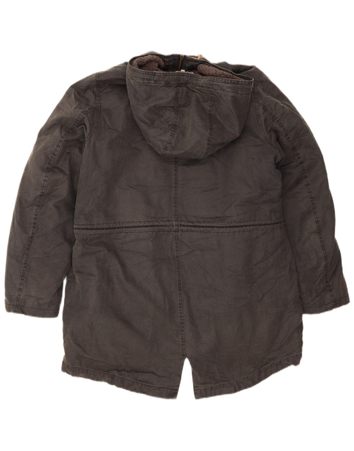 Parka con capucha para mujer Fat Face UK 44 Grande Algodón gris