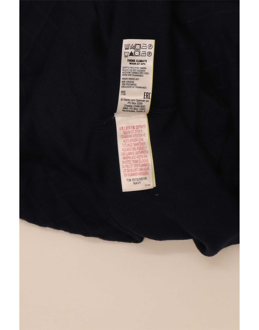 Marks & Spencer - Jersey de cuello redondo para mujer, talla 40, talla M, color azul marino