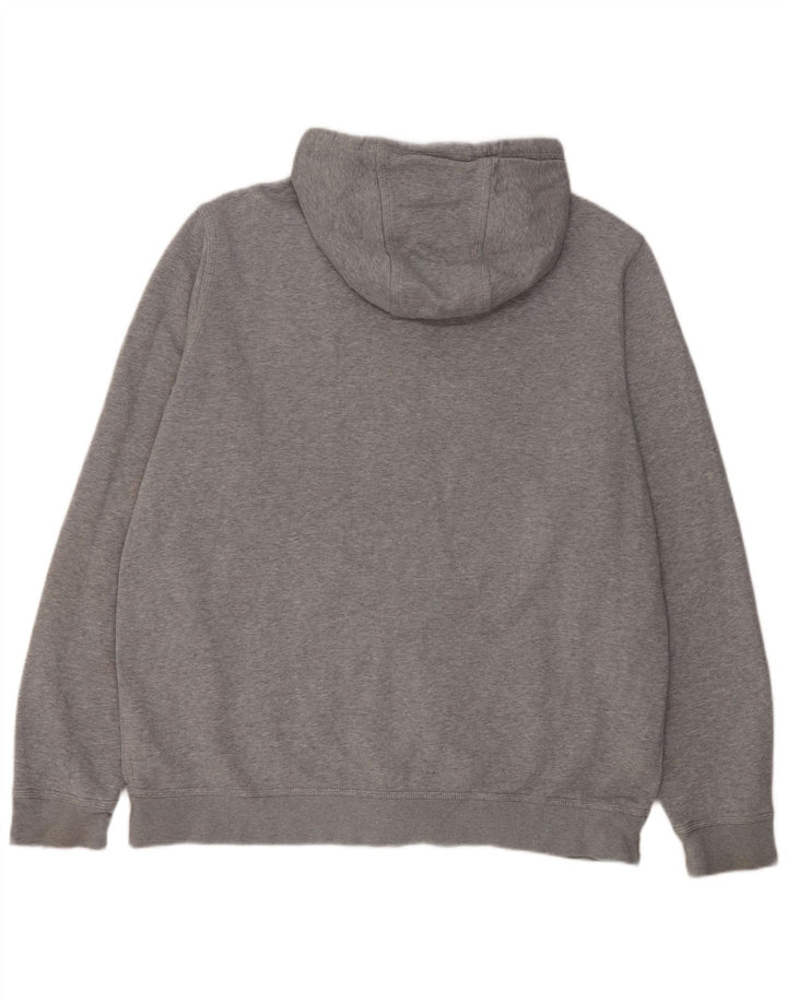Nike - Sudadera con capucha y cremallera para hombre, talla 2XL, algodón gris