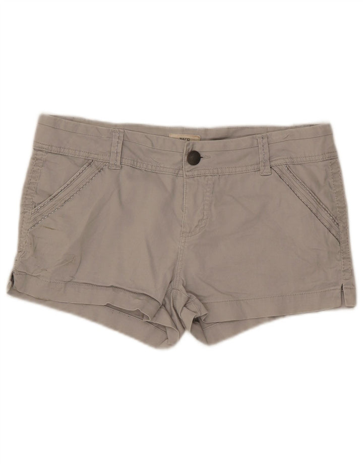 BKE Pantalones cortos chinos de cintura baja para mujer W30 Algodón gris medio