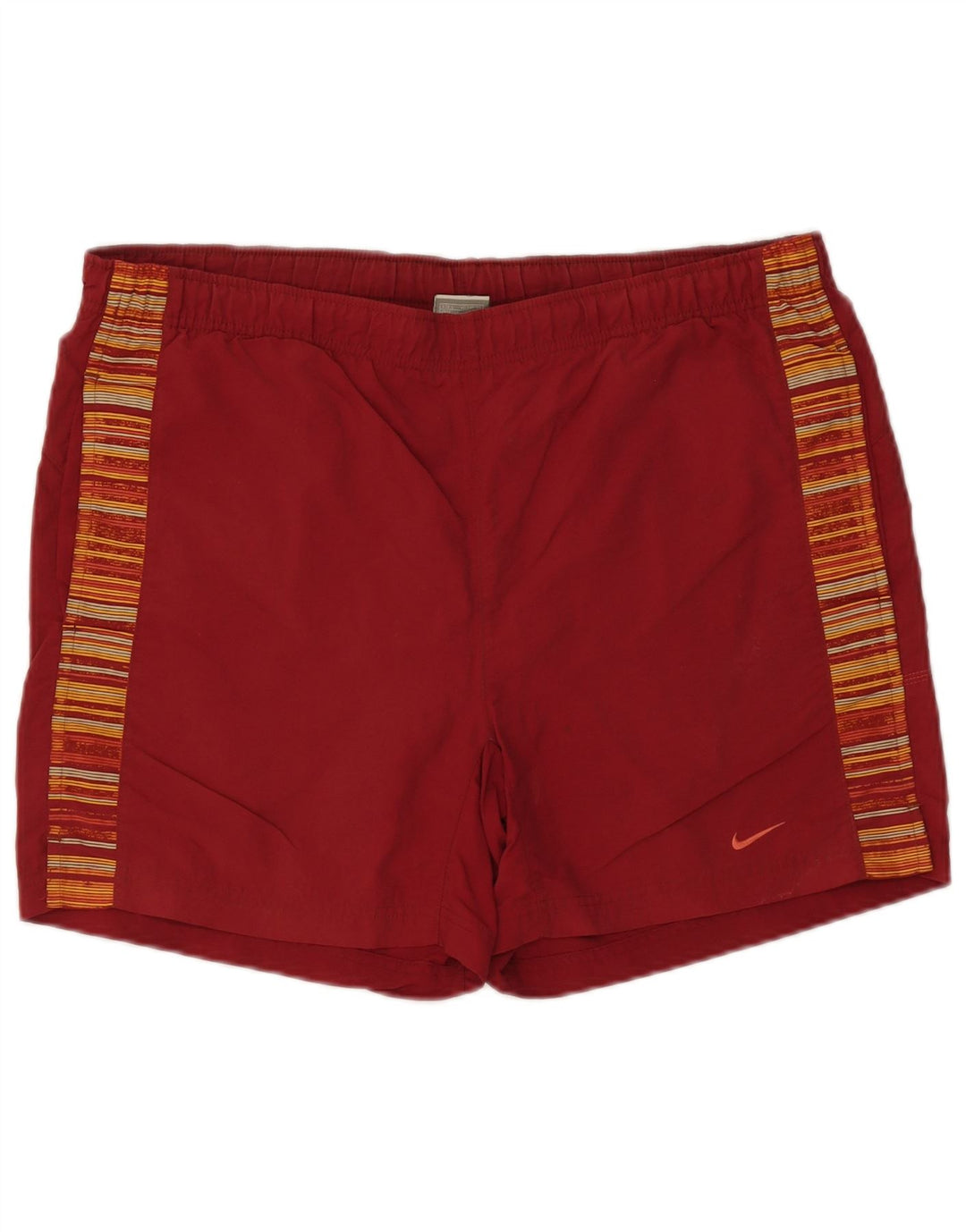 NIKE Bañador para hombre, talla grande, nailon rojo a rayas