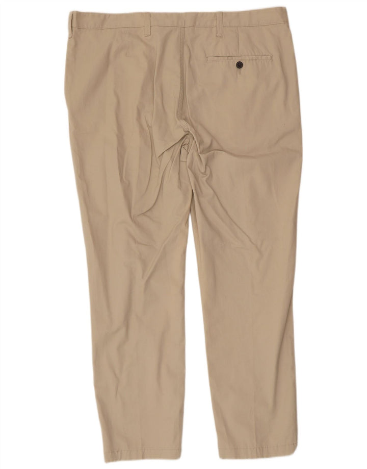 Marks & Spencer Pantalón chino cónico para hombre W40 L29 Algodón beige