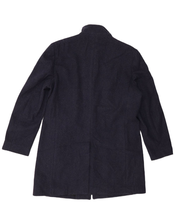Marks & Spencer Abrigo para hombre UK 42 XL Lana azul marino