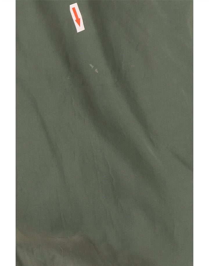 Chaqueta bomber vintage para hombre Reino Unido 40 Bloque de color verde grande