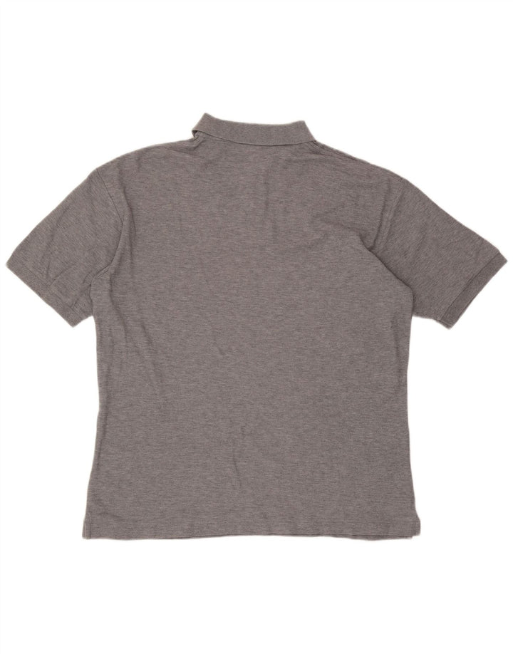 Polo Fila Hombre De Algodón Moteado Gris Medio