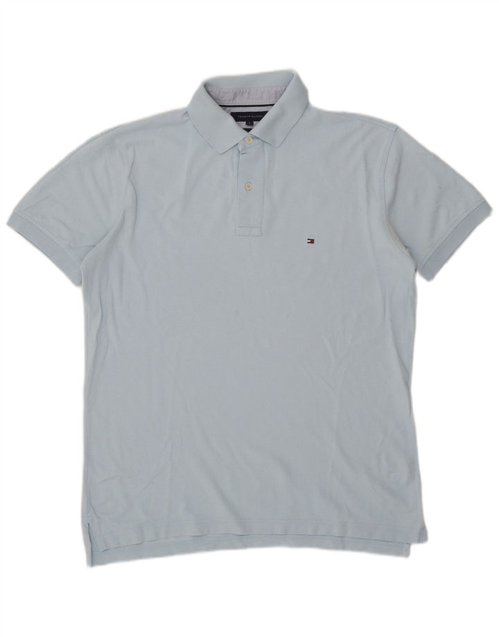 Tommy Hilfiger Polo para hombre grande azul