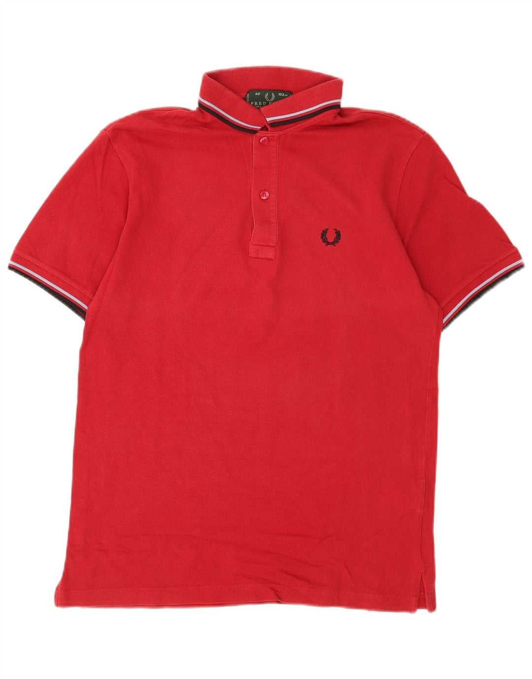 Polo Fred Perry Hombre Algodón Rojo Medio
