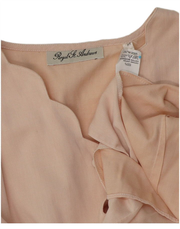 Blusa vintage para mujer IT 44 Algodón rosa medio