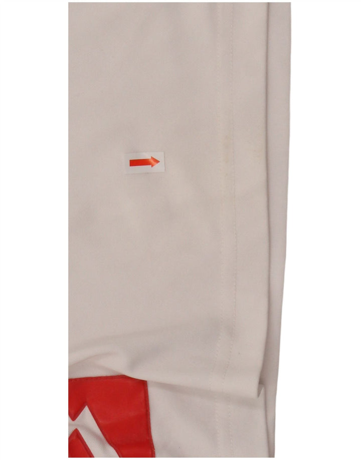LOTTO Pantalones cortos deportivos con gráficos para hombre, talla grande, blanco