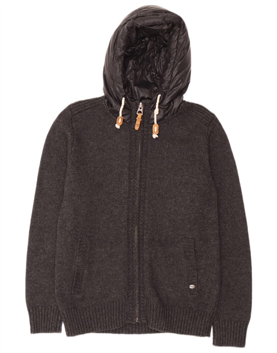 Scotch & Soda Cárdigan para hombre de lana gris grande