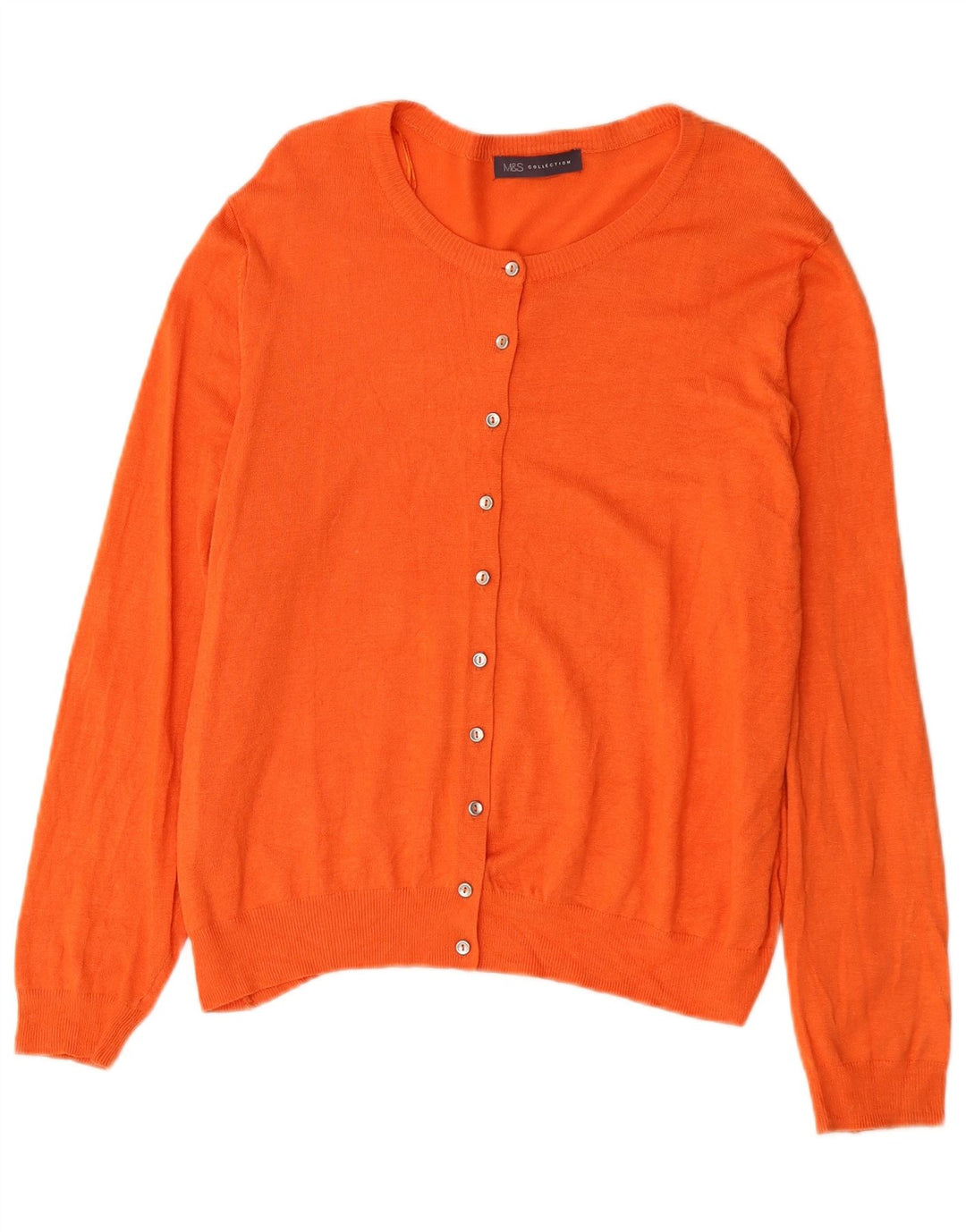 Marks & Spencer - Cárdigan para mujer, talla 40, XL, color naranja