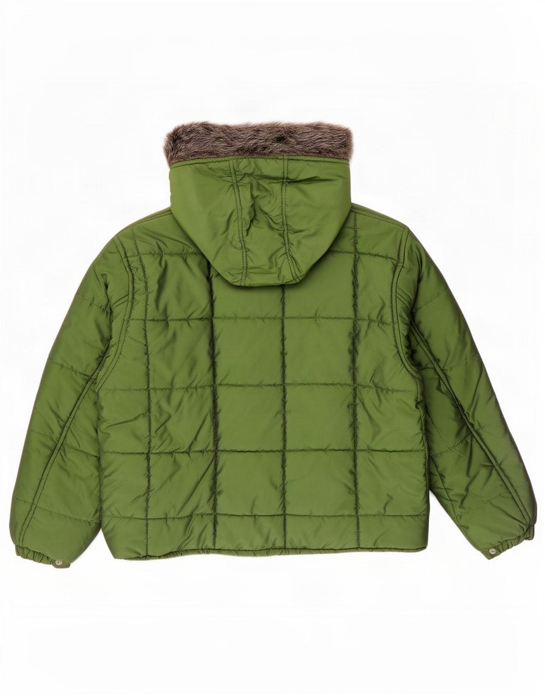 Vagabond Chaqueta Acolchada Extragrande con Capucha para Mujer UK 10 Small Green Nylon