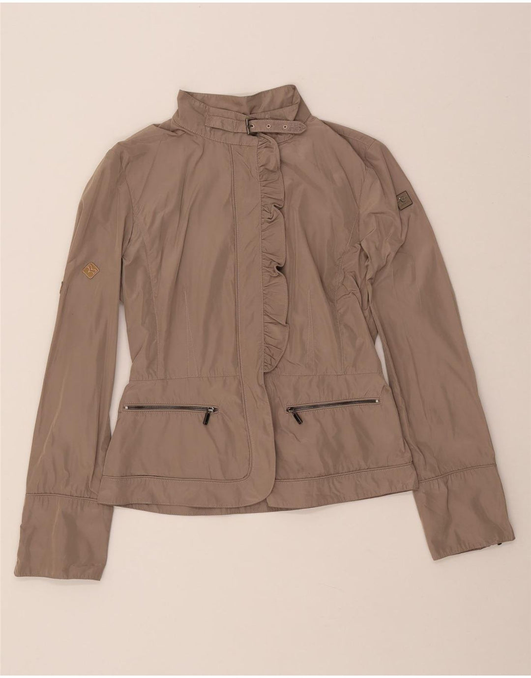 Cerruti 1881 Chaqueta Bomber Mujer IT 44 Poliéster Beige Medio