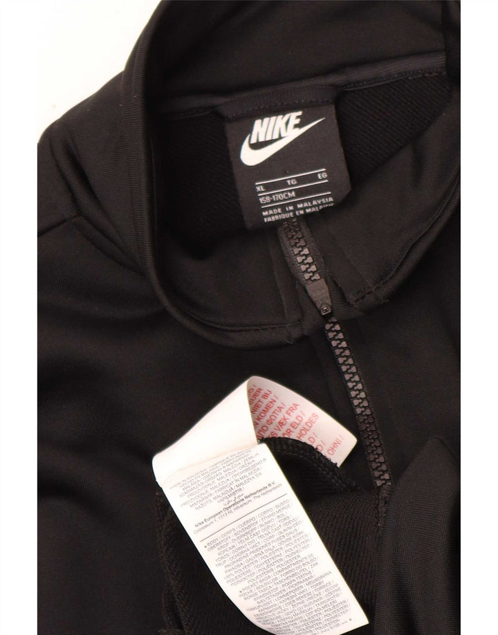 Nike Chaqueta de chándal para niño 13-14 años XL Negro Poliéster
