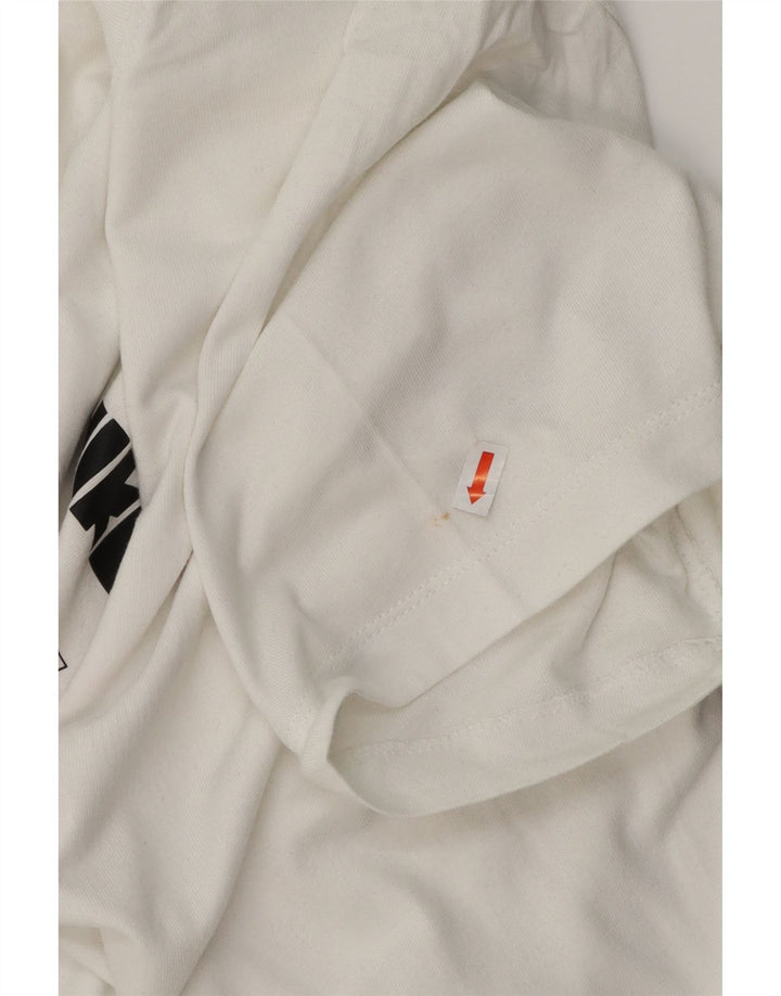 NIKE Mens Graphic T-Shirt Top 2XL White Cotton