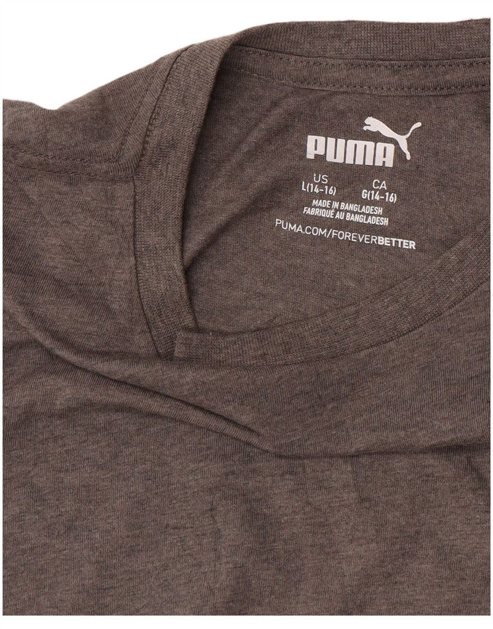 PUMA Camiseta gráfica para niños 14-15 años Grande Gris