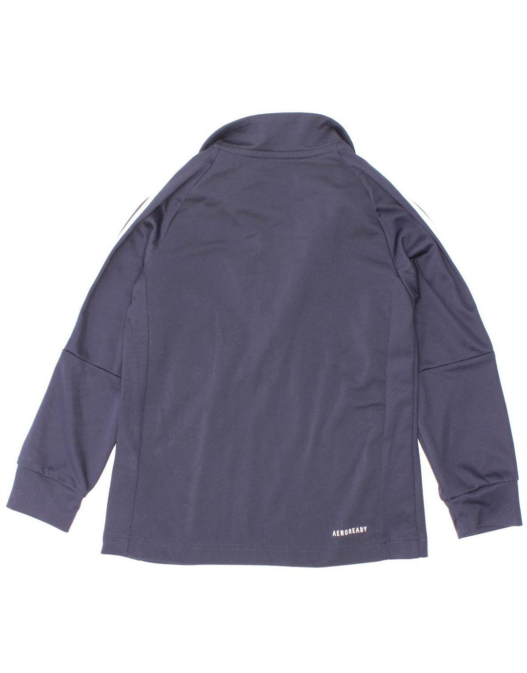 Adidas - Chándal Aeroready con cremallera y cuello para niños, 5-6 años, azul marino