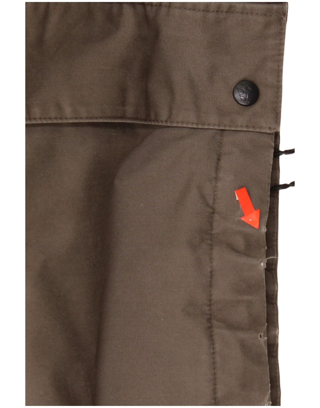Jack Wolfskin Chaqueta cortavientos con capucha para hombre UK 40 Large Marrón Poliéster