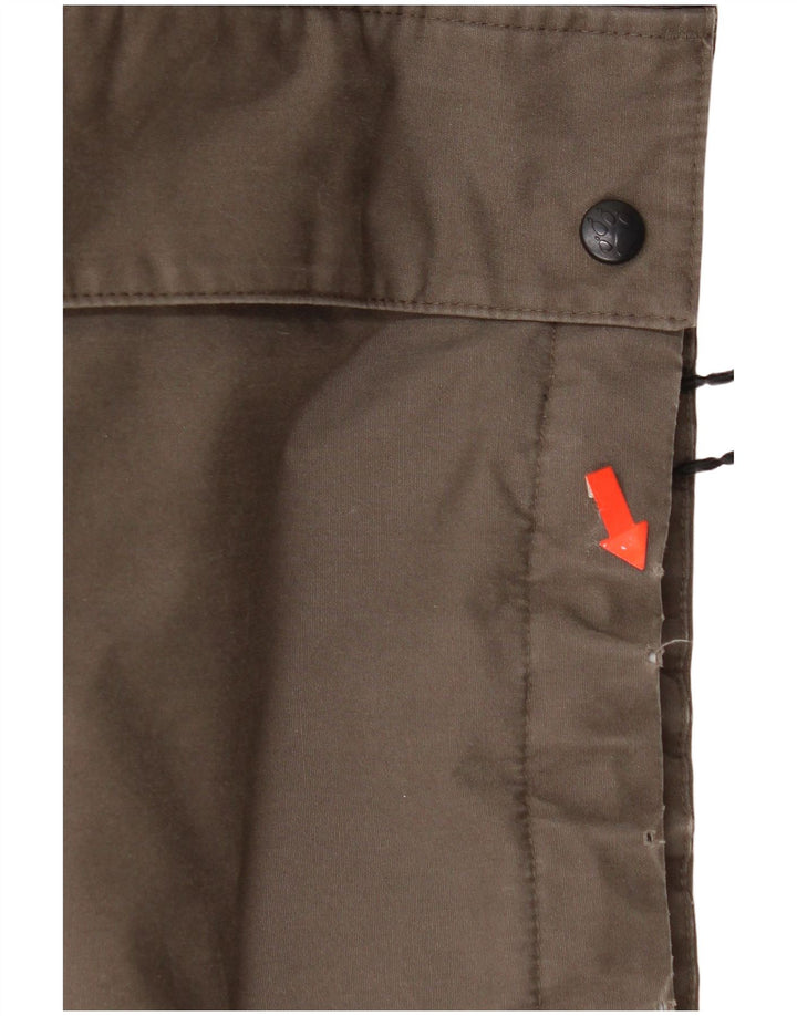 Jack Wolfskin Chaqueta cortavientos con capucha para hombre UK 40 Large Marrón Poliéster