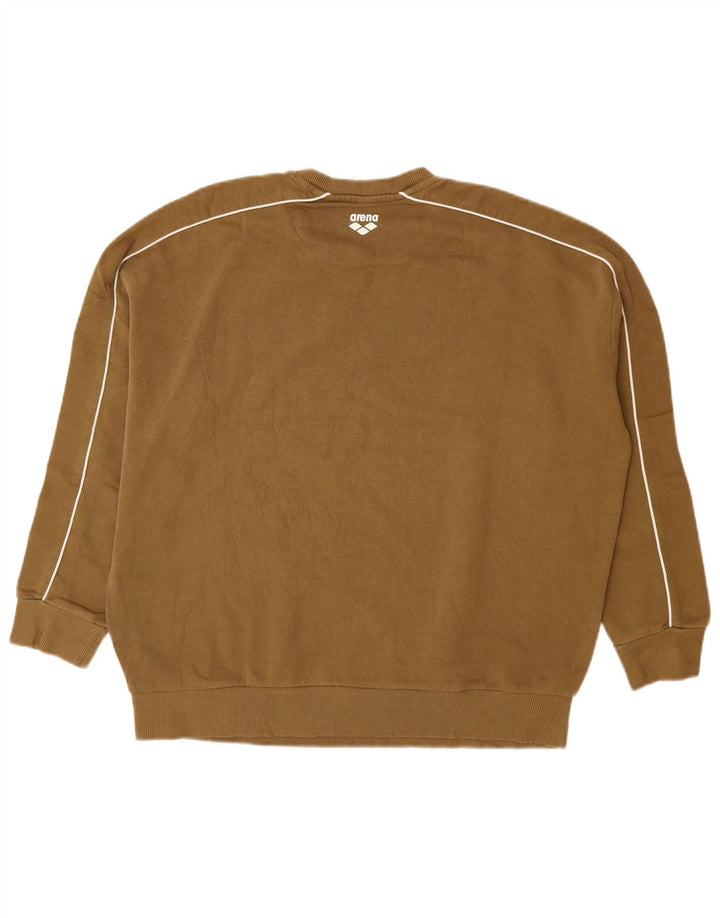 Arena Hombre Graphic Sudadera Jumper Large Khaki Algodón