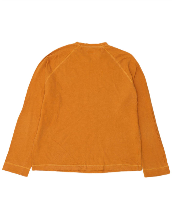 STEFANEL Sudadera Hombre Jumper XL Naranja Algodón