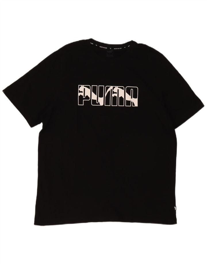 Puma Camiseta gráfica para hombre Top XL Negro