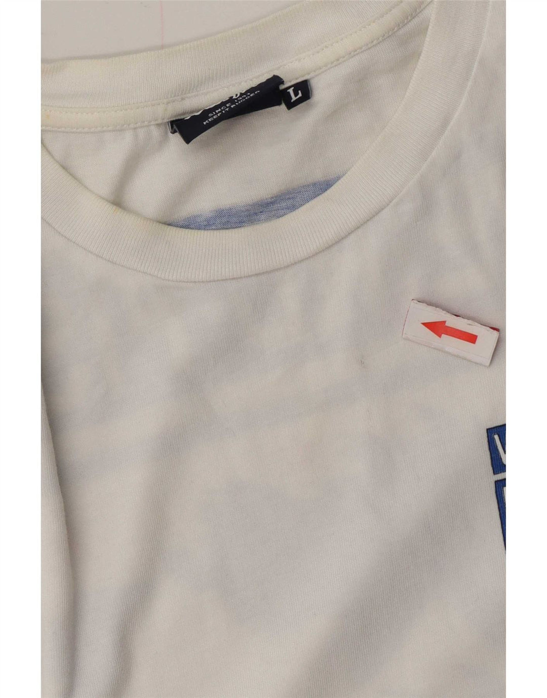 Weird Fish Camiseta gráfica para hombre Top grande de algodón blanco