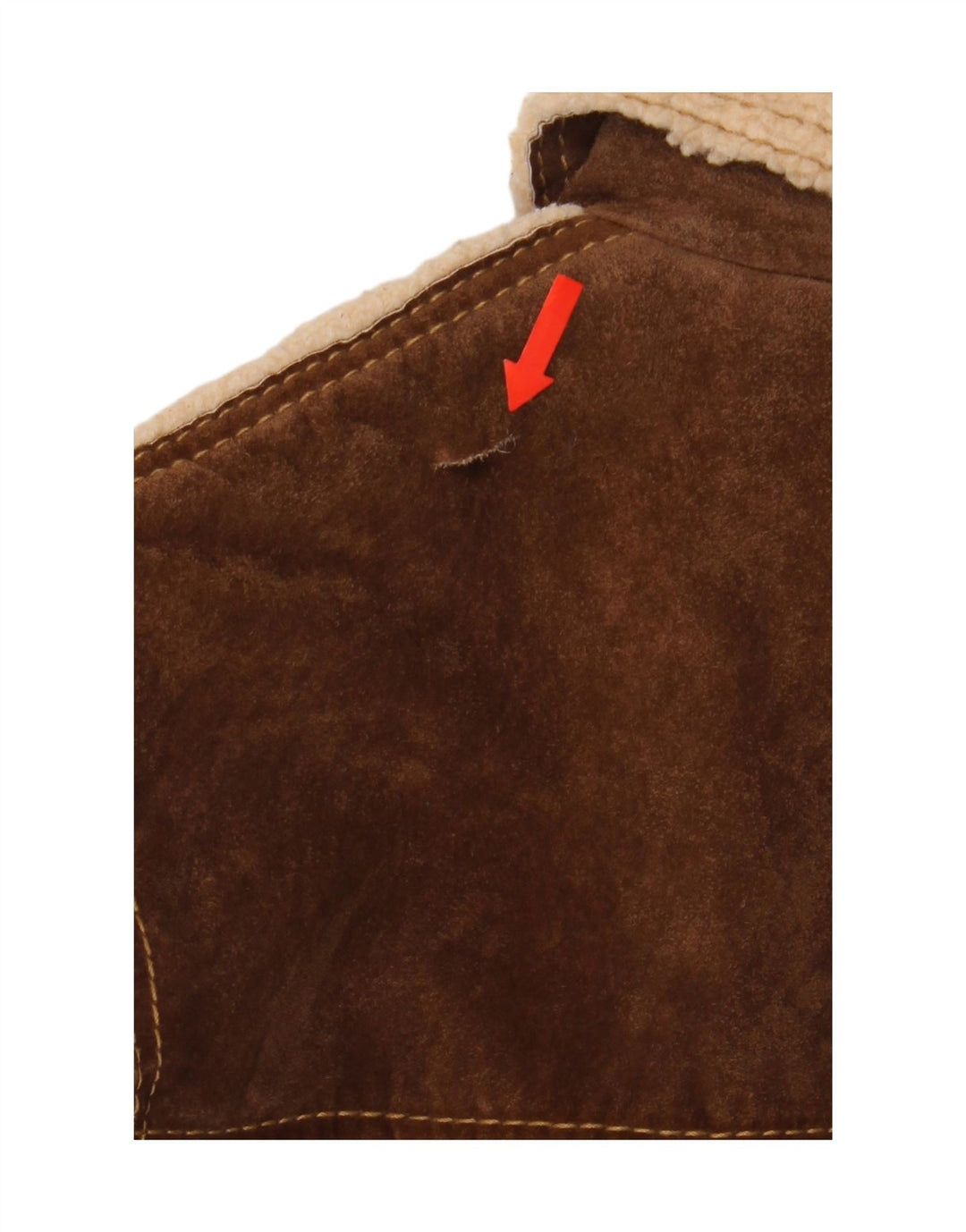 Chaqueta Conbipel Mujer Shearling IT 48 XL Cuero Marrón