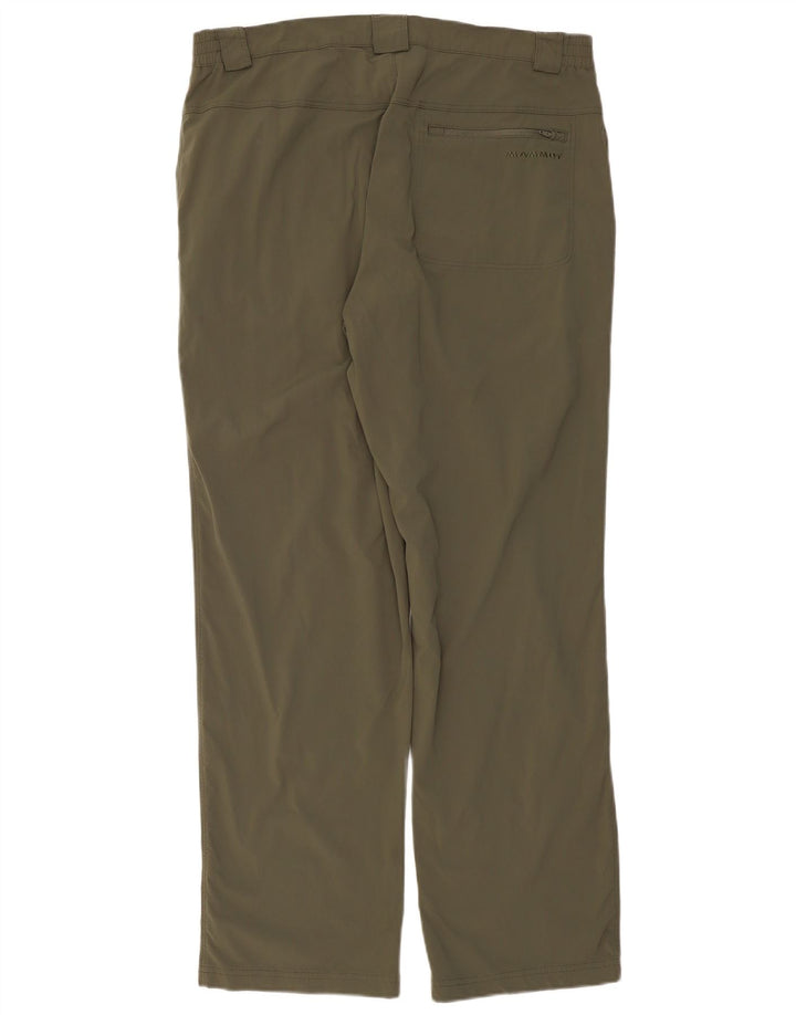 MAMMUT Pantalones rectos de senderismo para hombre IT 54 2XL W36 L32 Caqui Nylon