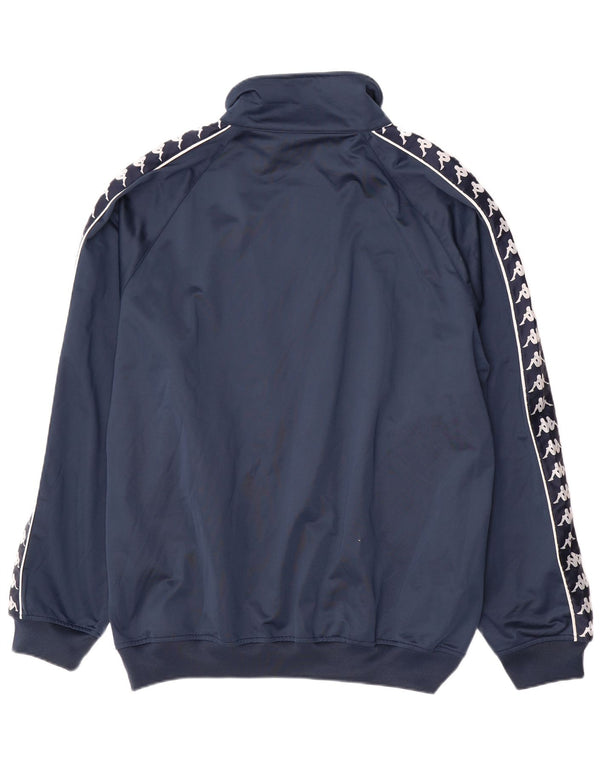 KAPPA Mens Graphic Chándal Top Chaqueta 2XL Azul Marino Colorblock