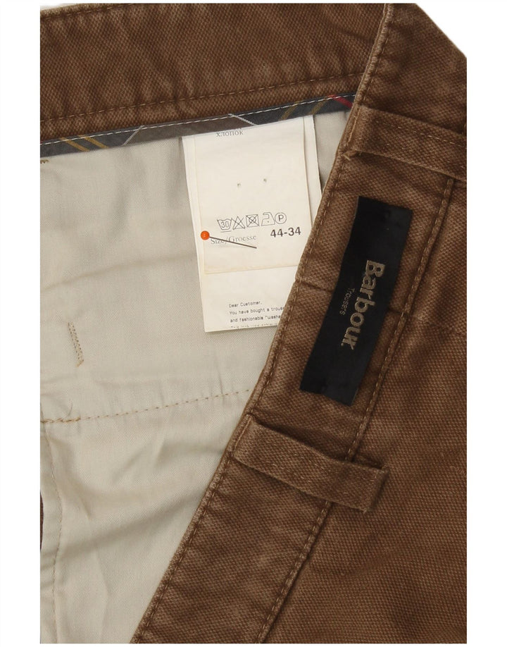Pantalón de traje recto Barbour para hombre W44 L31 Beige