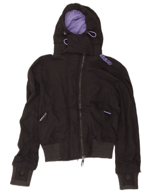 Superdry Chaqueta Cortavientos con Capucha The Windbomber para Mujer UK 40 Gris Medio