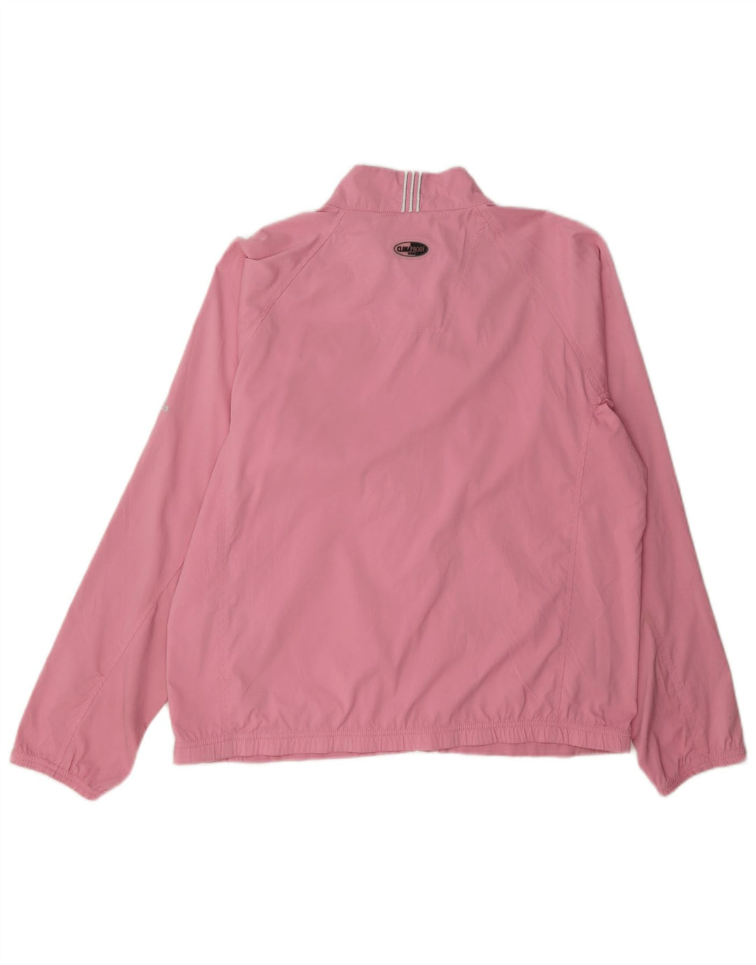 Adidas Mujer Clima Proof Chándal Top Chaqueta UK 14 Medio Rosa Poliéster