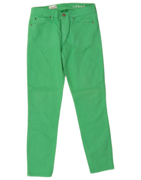 Gap Mujer Legging Skinny Jeans W28 L27 Algodón Verde