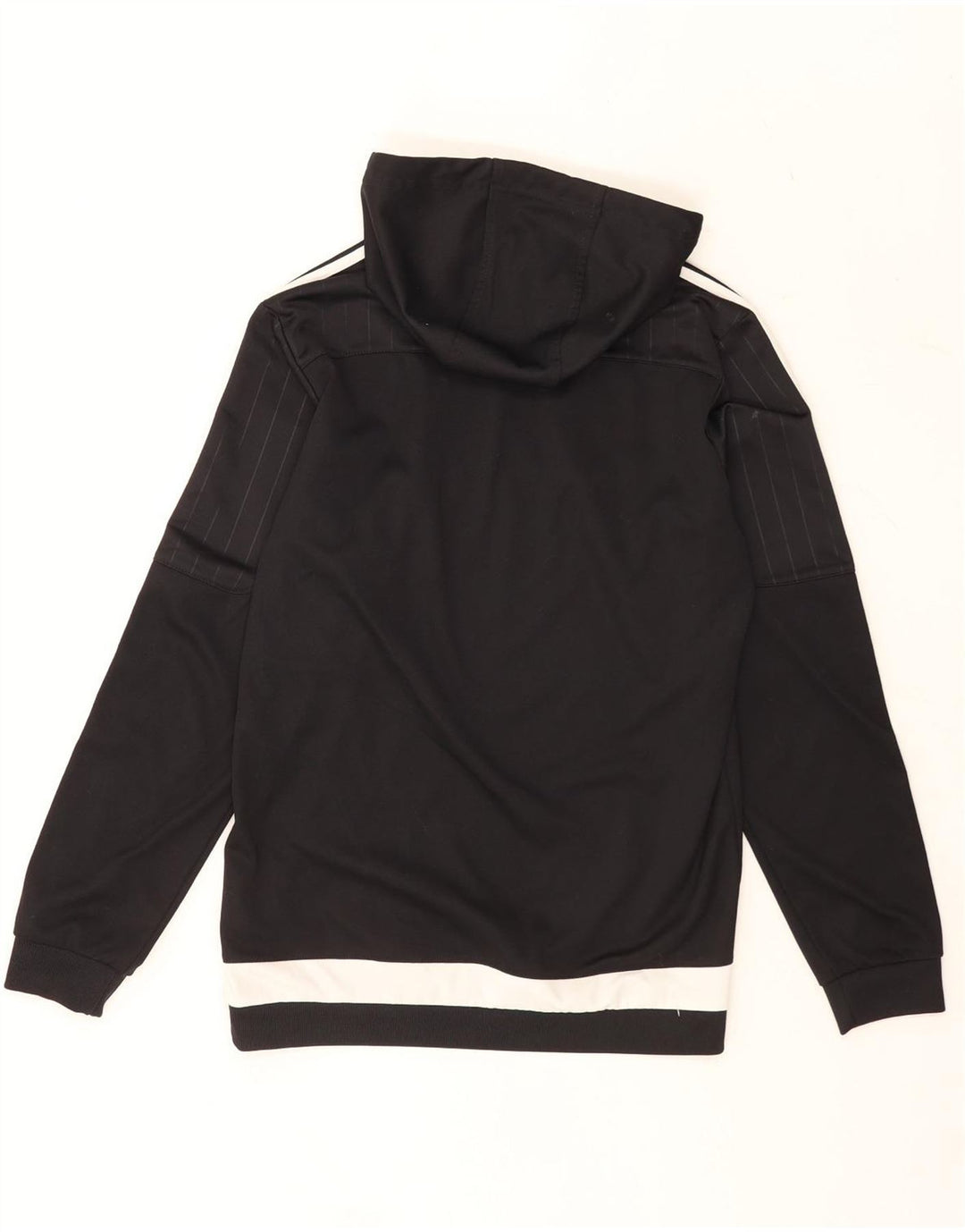 Adidas Hombre Sudadera Con Capucha Jersey Pequeño Negro Colorblock Poliéster