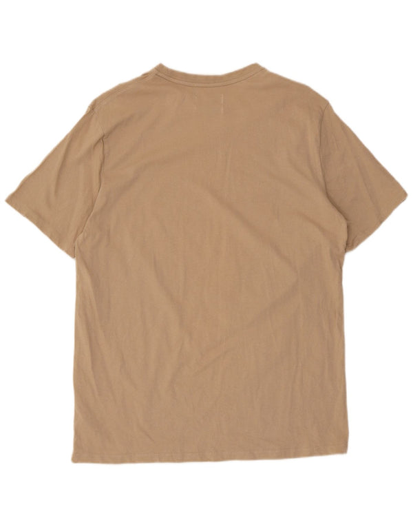 Camiseta Calvin Klein Hombre Top Algodón Beige Medio