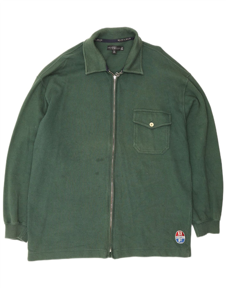 Belfe & Belfe Chaqueta de chándal para hombre 2XL Algodón verde