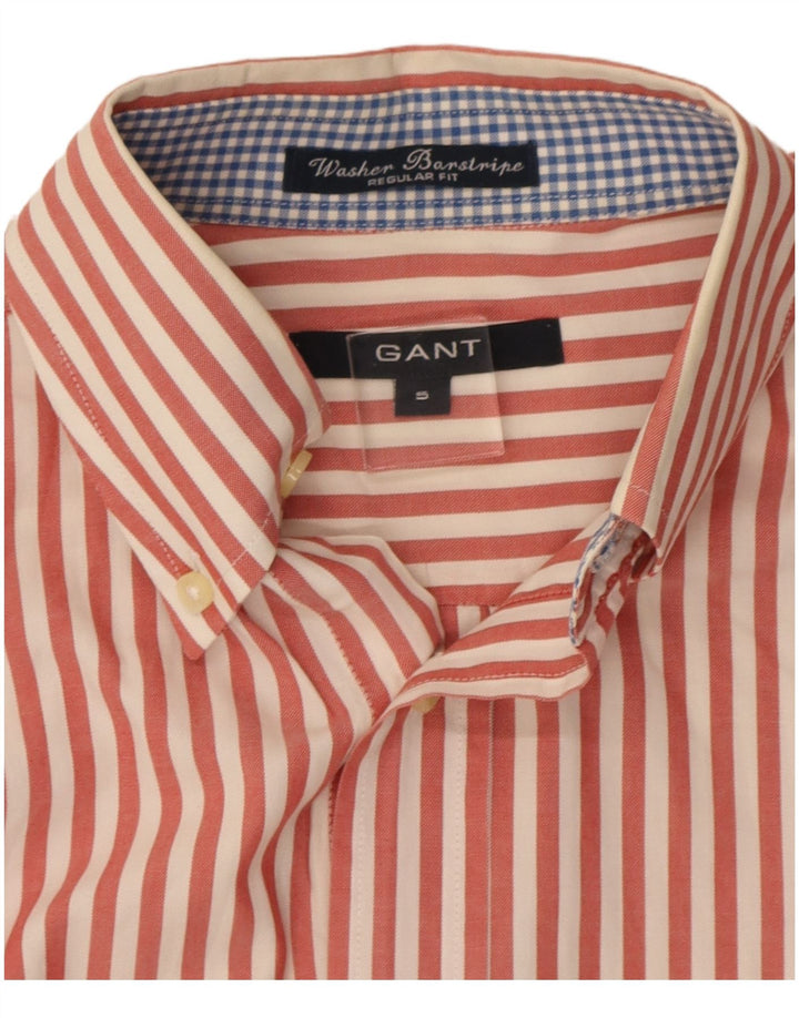 Camisa Gant Regular Fit De Algodón A Rayas Rojas Pequeñas |