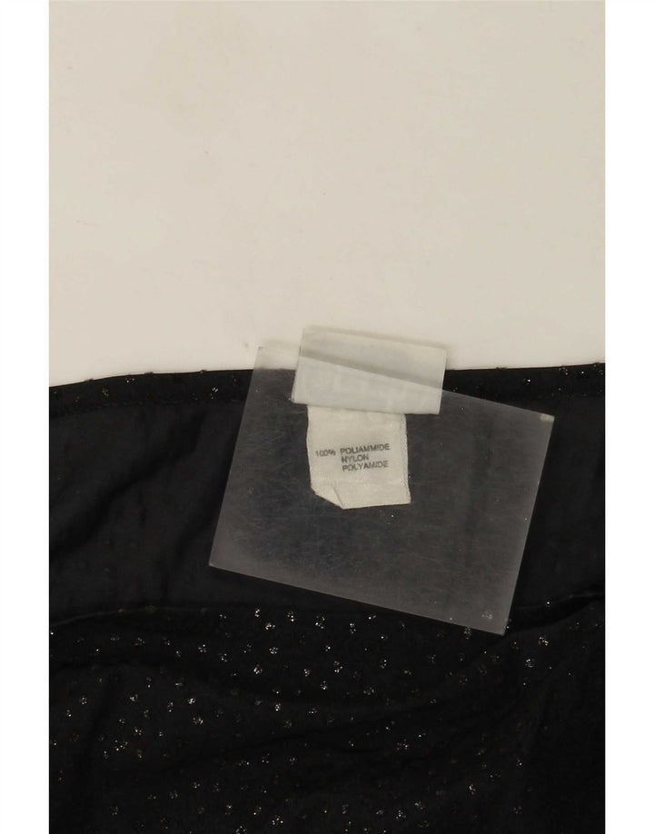 Falda Asimétrica Transparente Para Mujer Parah Mediana W28 Poliamida Negra