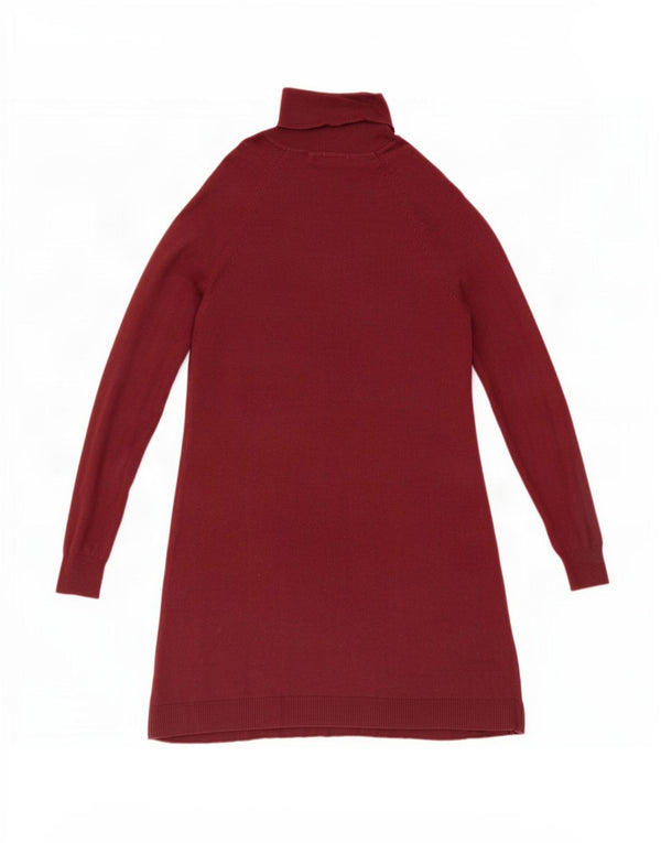 Marks & Spencer Vestido tipo jersey para mujer UK 8 Small Borgoña Viscosa