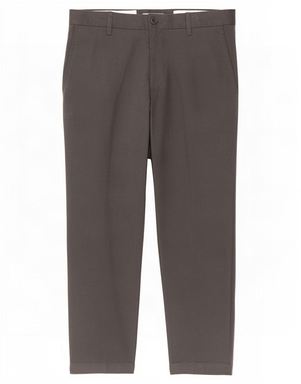 Zara Pantalón chino recto para hombre EU 40 Medium W31 L26 Algodón gris