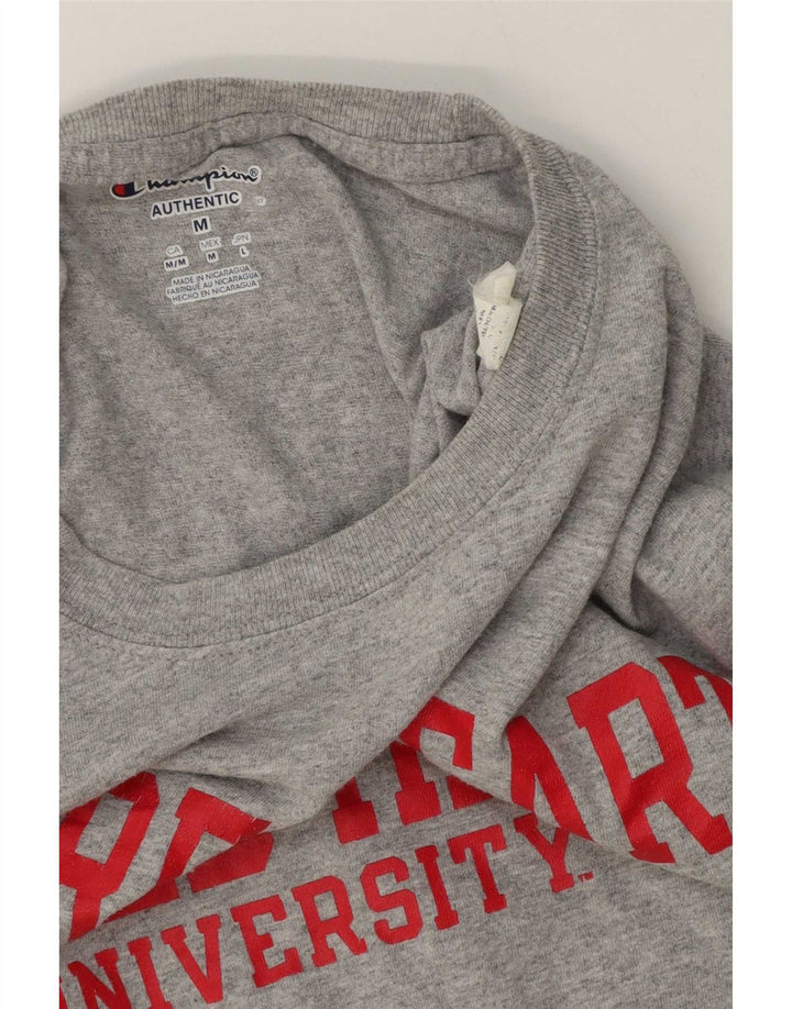 Champion Camiseta Gráfica Para Hombre Top Deportivo Gris Medio