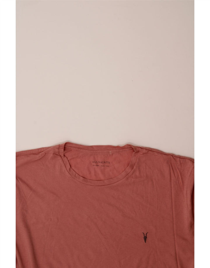 ALL SAINTS Mens T-Shirt Top 2XL Pink Cotton Vintage All Saints and Second-Hand All Saints from Messina Hembry 