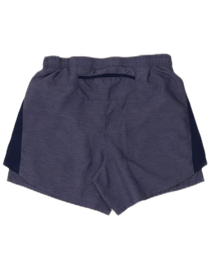 Nike - Pantalones cortos deportivos Dri Fit para hombre, poliéster, color azul pequeño
