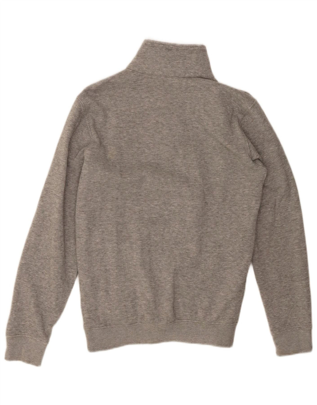 CHAMPION Mens Zip Neck Sweatshirt Jumper XS Grey Cotton