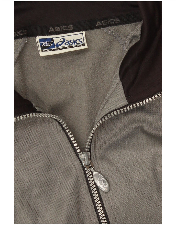 Asics Hombre Chándal Top Chaqueta Gris Medio