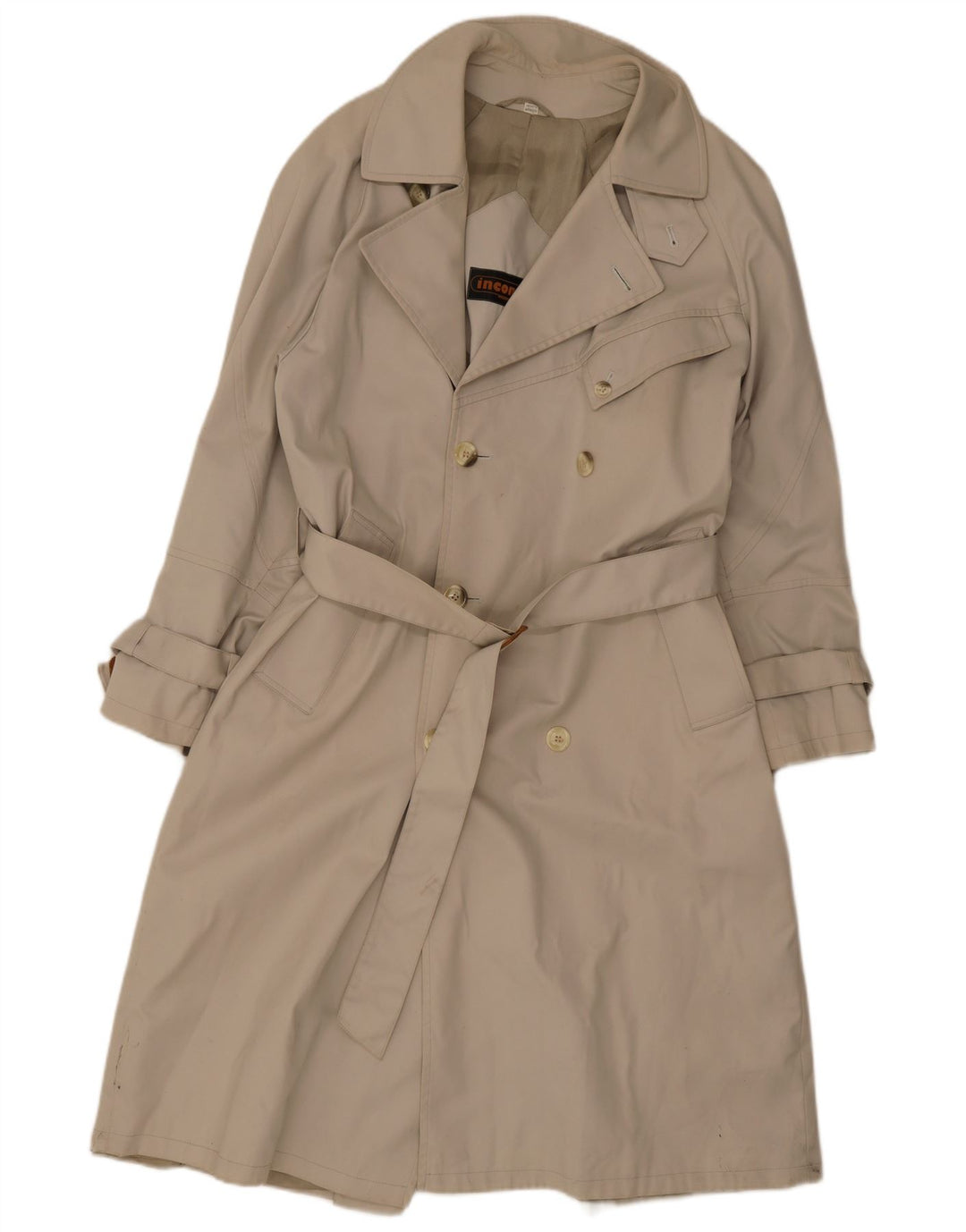 Gabardina de doble botonadura para hombre Incom IT 48 Gris medio