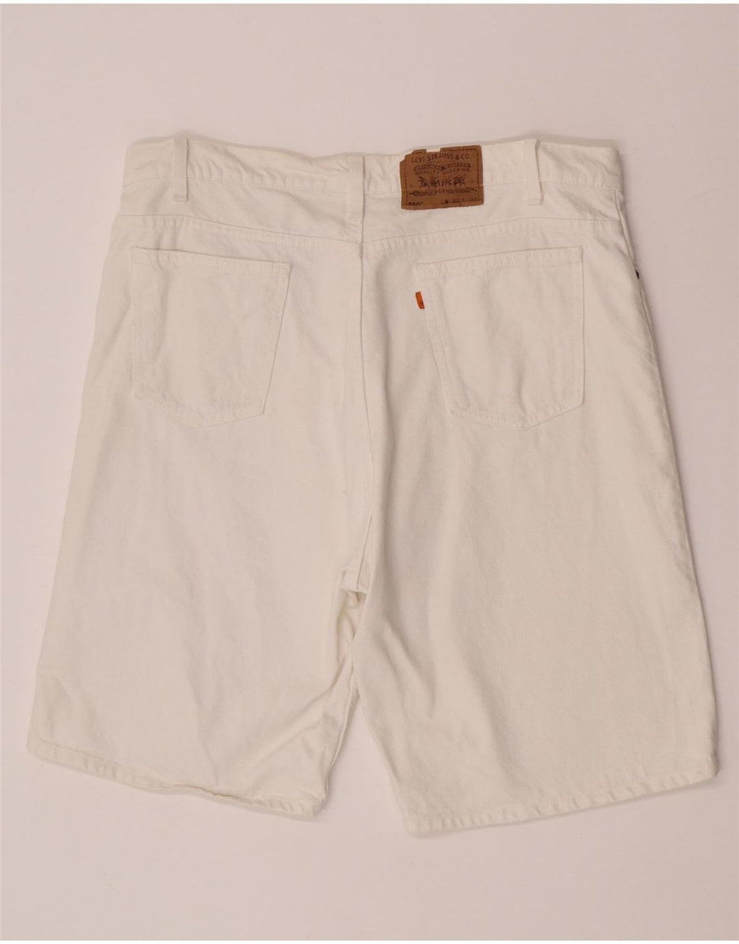 Levi's Mens 550 Shorts De Mezclilla W40 XL Algodón Blanco